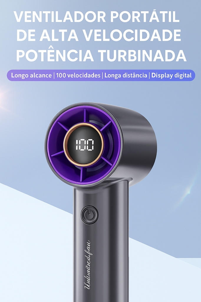Seca Pet Portátil Silencioso USB Vento Sopro Mágico