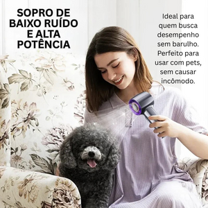Seca Pet Portátil Silencioso USB Vento Sopro Mágico