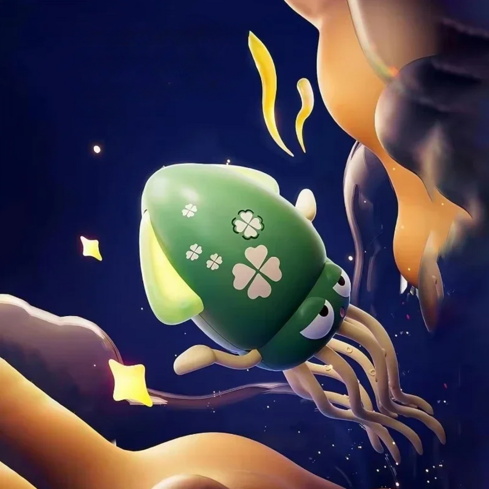 Brinquedo Pet Simula Polvo Luminoso