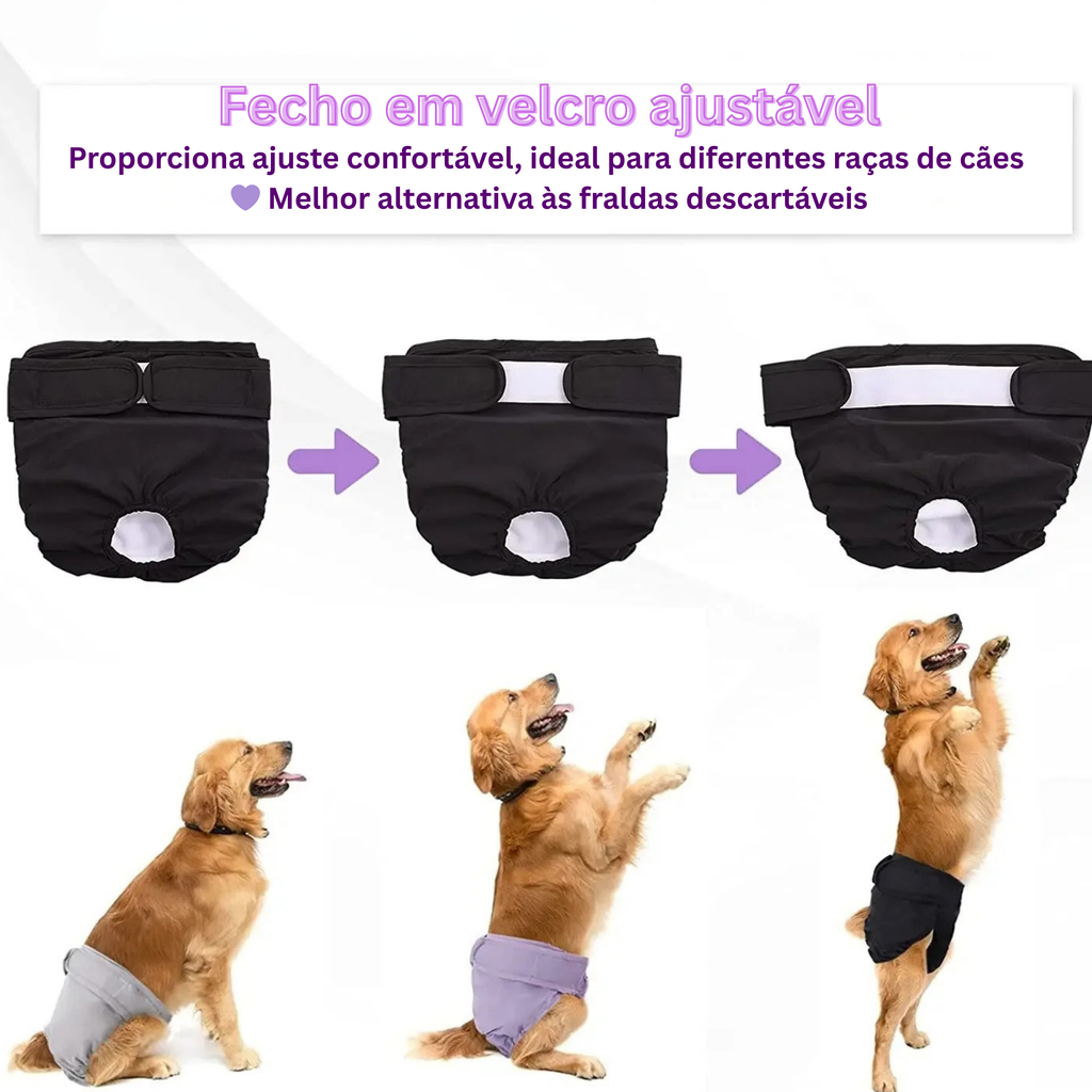 Fraldinha Pet Reutilizável Pantis