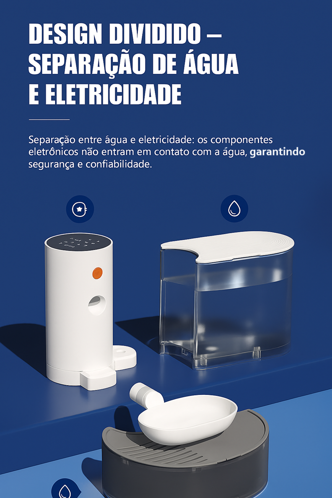 Bebedouro Pet Automático Inteligente Auqua Fresh