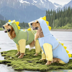 Macacão Capa De Chuva Pet Hoodie