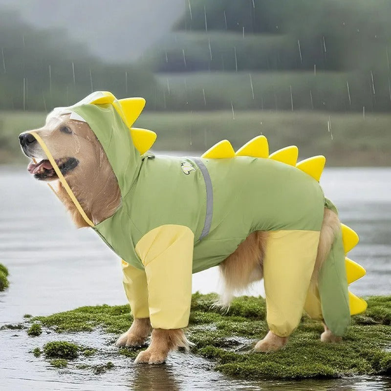 Macacão Capa De Chuva Pet Hoodie