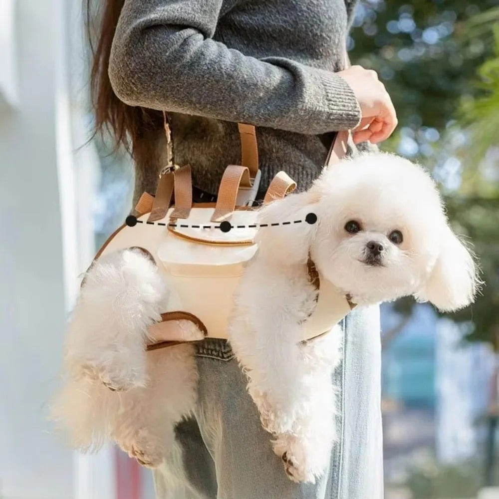 Mochila/Coleira com Elevação Pet Crossbody