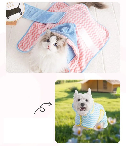 Toalha de Banho Pet Ultra-Absorvente SoftPure