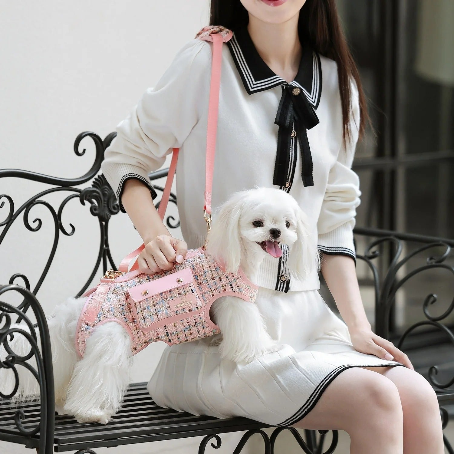 Mochila/Coleira Lateral com Elevação Étoile Pet