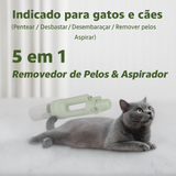 Escova 5 em 1 Remove Pelos & Aspira PetClean Pro