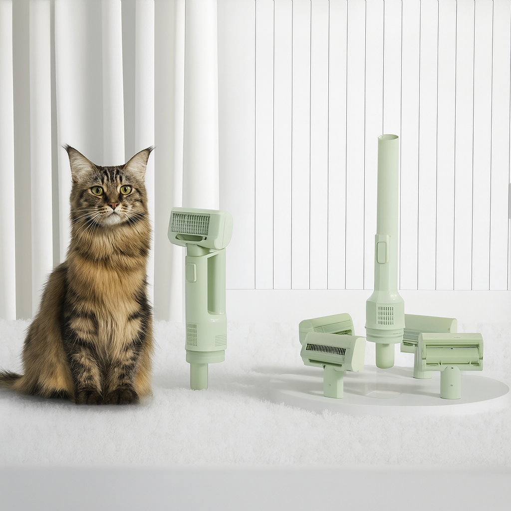 Escova 5 em 1 Remove Pelos & Aspira PetClean Pro