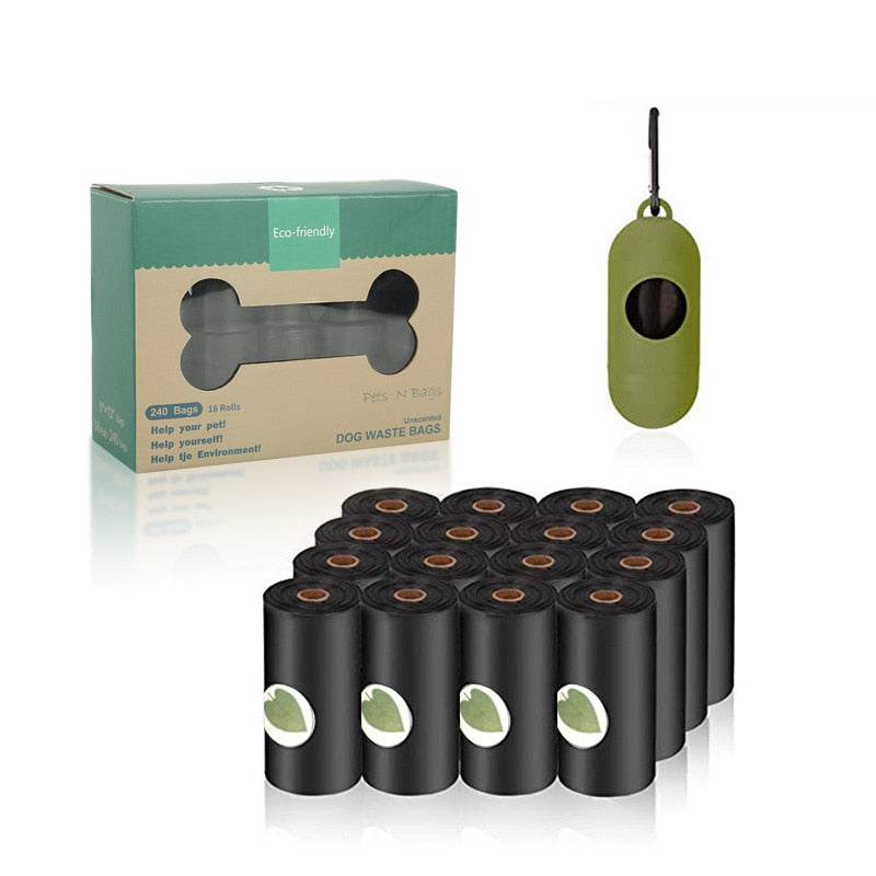 16 Rolos de Saquinhos Para Recolher Fezes Biodegradável