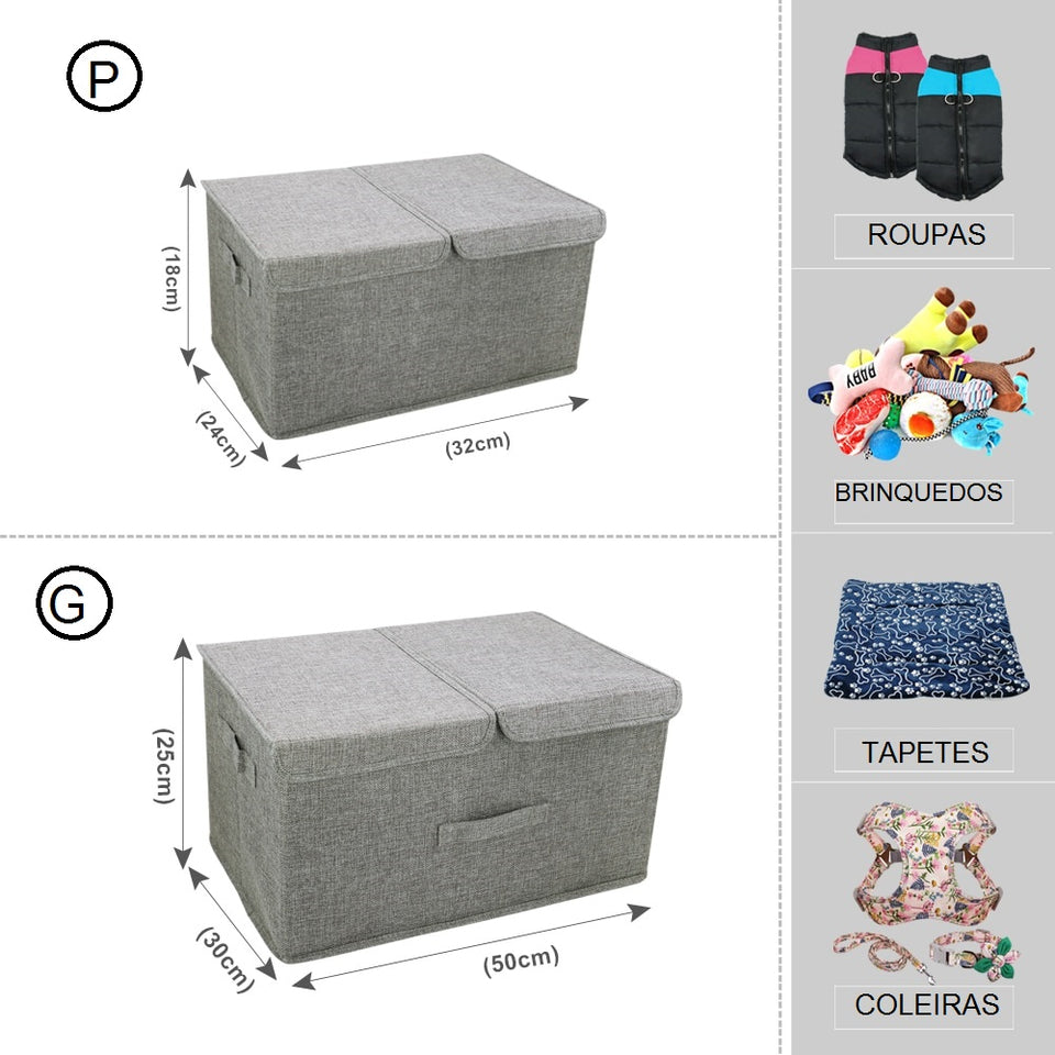 Caixa Pet Organizadora Personalizável Bobs