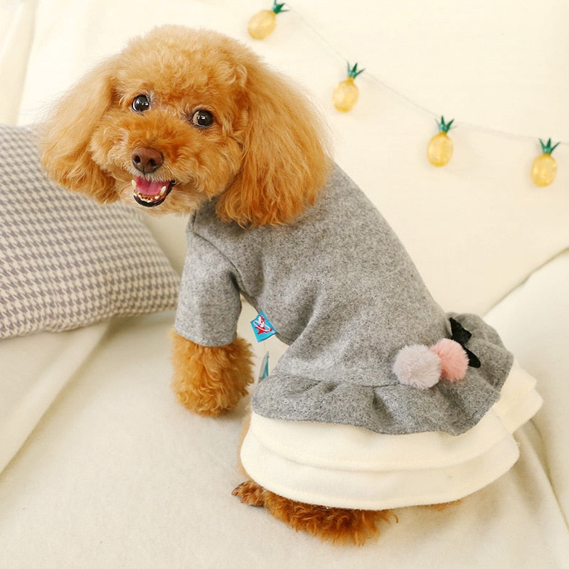 Vestido Pet Pompom