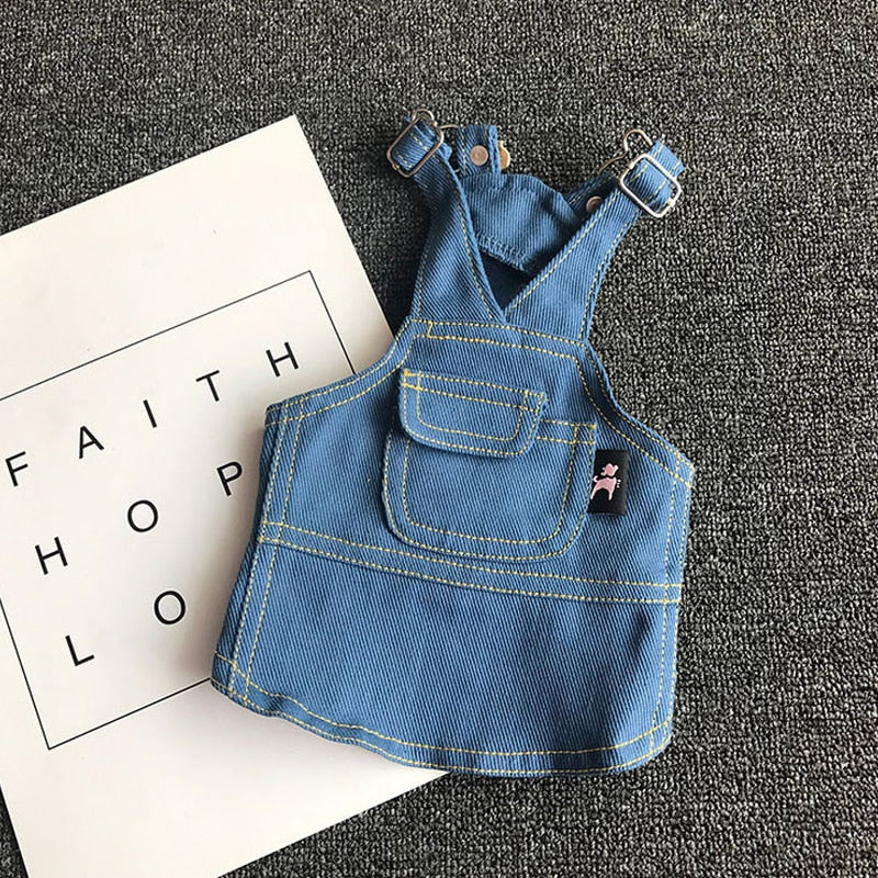 Jardineira Denim Bee