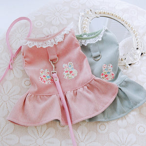 Vestido Pet Coelho Floral